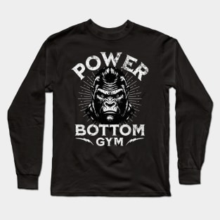 Power Bottom Gym Wear Long Sleeve T-Shirt